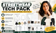 create streetwear tech pack hoodie tech pack and apparel tech pack