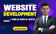 create a website landing page