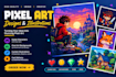 Create pixel art character sprite sheet pixel animation pixel game art ...