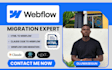 migrate claude code HTML to webflow website react to webflow website
