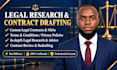 do comprehensive legal research and contract drafting