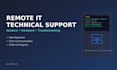 provide remote IT technical support and network troubleshooting
