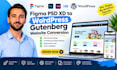 figma PSD xd to wordpress gutenberg website conversion
