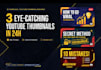 design 3 eye catching youtube
