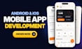 develop an android and ios mobile app with flutter