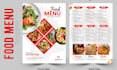 create modern menu design for your busniess