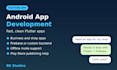 develop a flutter mobile app for android