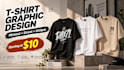 design a cute graphic tshirt for print