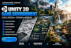 create a 3d game environment, level design and map for unity