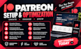 do podcast patreon profile optimization patreon page setup and patreon promotion
