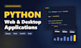 develop custom python web and desktop applications