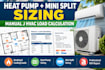 calculate heat pump and mini split hvac sizing with manual j