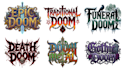 do epic doom, traditional doom, funeral doom and death logo