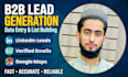 do b2b lead generation data entry and list building
