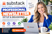 setup substack account design substack newsletter manage substack posts