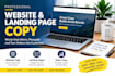 write professional website and landing page copy