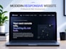 build a modern responsive full stack website