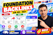 build foundation backlinks with white hat SEO link building