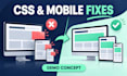 fix CSS and mobile layout issues on your website