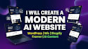 create modern ai powered website design and development