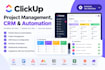 setup clickup project management CRM automation
