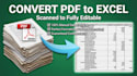 convert PDF to excel