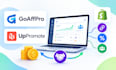 set up goaffpro uppromote affiliate tracking and commissions