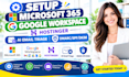 setup microsoft 365 google workspace hostinger ai email triage dmarc, spf, dkim