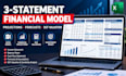 build a 3 statement financial model financial projections and dcf valuation