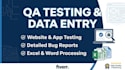 do website and mobile app testing as a QA tester
