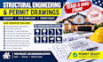 provide structural engineering and permit drawings, texas and ohio stamp