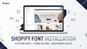 do shopify fonts installation