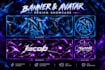 design a professional gaming banner and logo