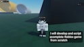 develop and script a complete roblox game from scratch