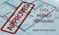 do stamped architectural permit drawing structural plan blueprint mep plan cad