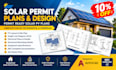 design solar permit plans solar pv permit plan set sld autocad drawings
