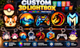 design custom 3d lightbox and keychain 3mf stl for 3d printing