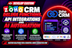 develop custom zoho CRM deluge functions, API integrations and ai automation