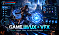 create unreal engine game UI UX and vfx in unreal engine