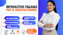 design professional interactive fillable PDF forms with digital signatures