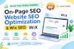 provide on page SEO and wix website optimization