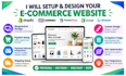 design setup shoper idosell website prestashop woocommerce shopify website store