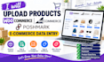 upload products woocommerce bigcommerce poshmark ecommerce data entry