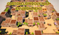 create low poly game map, 3d game environment, fantasy map and level design