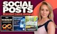 design branded canva social media posts