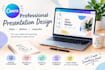 design a professional canva presentation and powerpoint slides