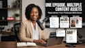 repurpose your podcast into show notes blogs and social content timestamp