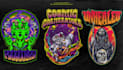 create trippy stoner doom psychedelic metal logo design