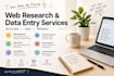 do data research, data entyr and data collection