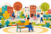 draw flat vector illustrations